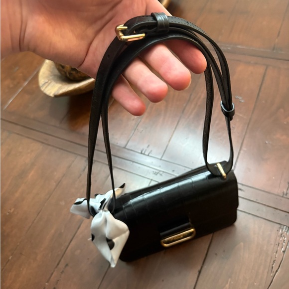 Coach Crocodile leather black shoulder bag used - Picture 4 of 14